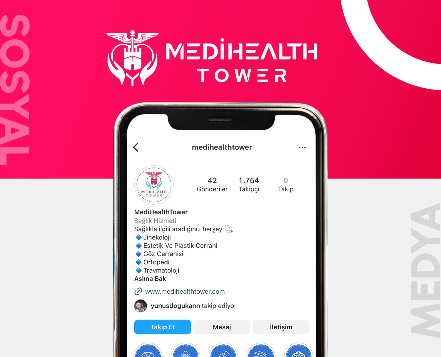 medihealth tower – sosyal medya danışmanlığı