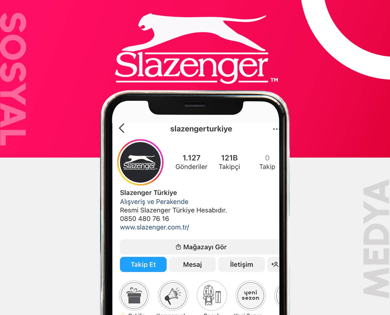 slazenger – sosyal medya post tasarımları